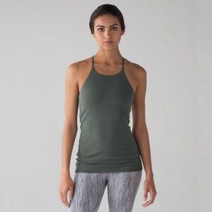 Lululemon Athletica Dark Green Tank Top